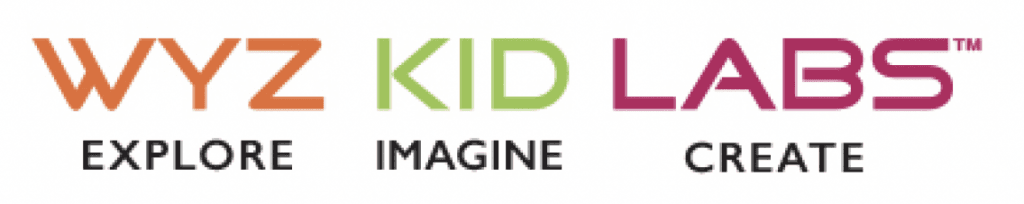 Old Wyz Kid Labs logo with the tagline "explore, imagine, create" below it.