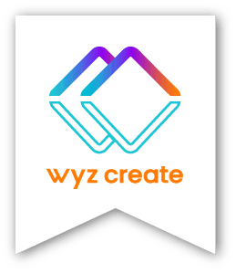 Wyz Create logo placed on banner icon.