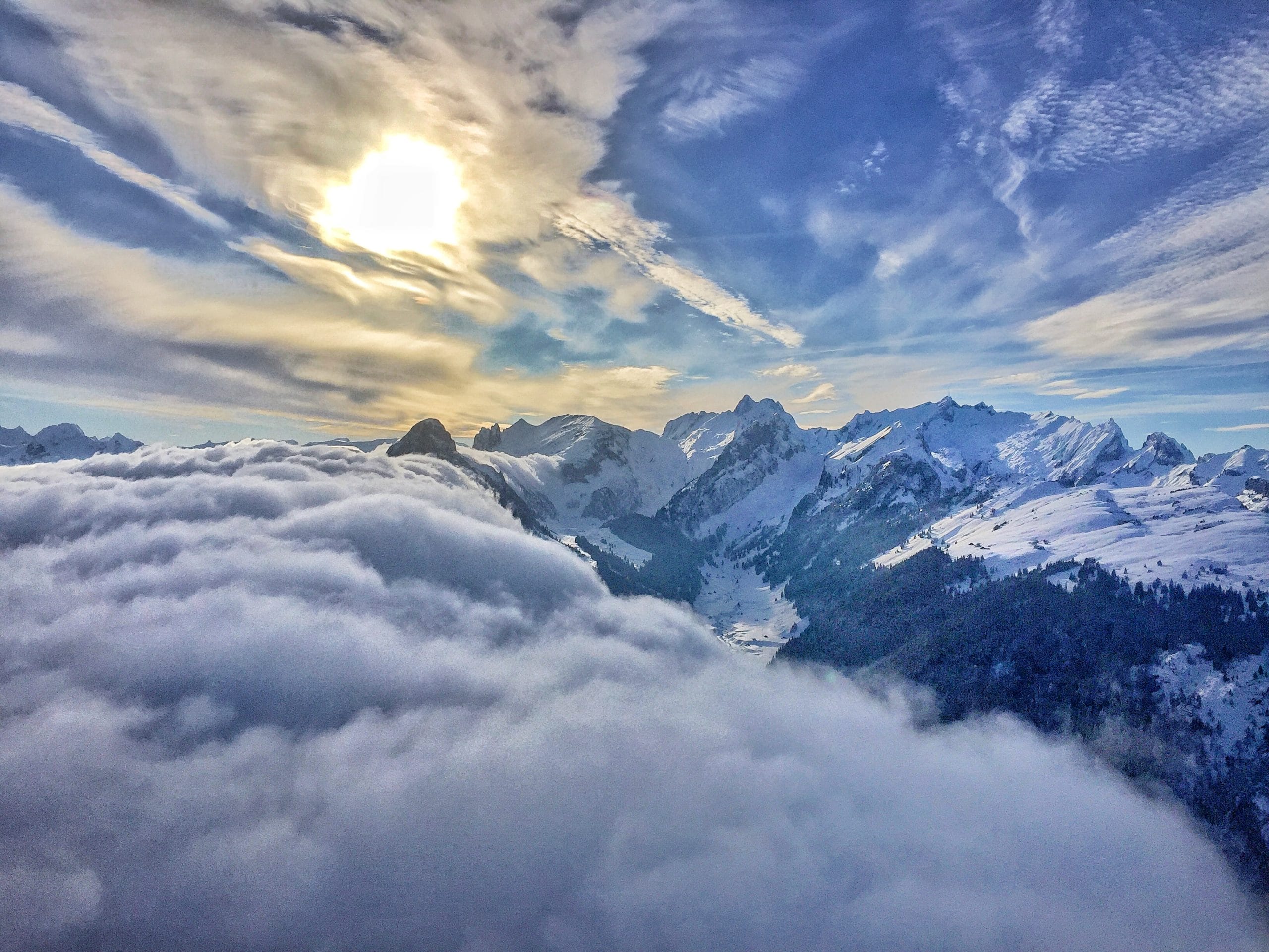 IMG_3180 View of the Swiss Alps from above the clouds.